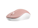 Mysz bezprzewodowa Natec Toucan optyczna 1600 DPI różowo-biała