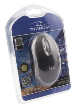 Mysz bezprzewodowa Titanum 3D Condor optyczna 2.4 GHz czarna