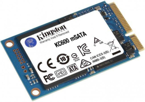 Dysk SSD Kingston KC600 256GB mSATA 1,8" (550/500 MB/s) NAND 3D TLC