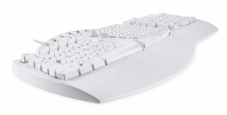 Klawiatura przewodowa Perixx PERIBOARD-512 Classic Ergonomic biała