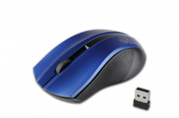 Mysz bezprzewodowa Rebeltec optyczna 1000DPI 3 przyciski czarno-niebieska