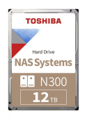 Dysk Toshiba N300 HDWG21CUZSVA 12TB 3,5" 7200 256MB SATA III NAS BULK