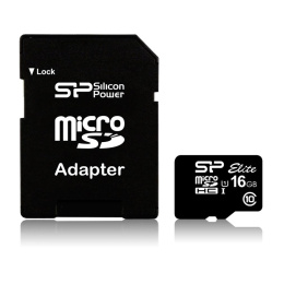 Karta pamięci MicroSDHC Silicon Power Elite UHS-1 16GB CL10 + adapter