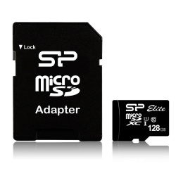 Karta pamięci microSDXC Silicon Power Elite 128GB Class 10, UHS-I, U1 + adapter SD
