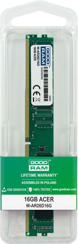 Pamięć DDR4 GOODRAM 16GB ACER 2666MHz PC4-21300 CL19 1,2V