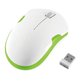 Mysz bezprzewodowa Logilink ID0133 optyczna 2,4 GHz 1200 dpi biało-zielona