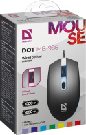 Mysz przewodowa Defender DOT MB-986 1600dpi 4P podświetlana LED backlight