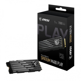 Dysk SSD MSI SPATIUM M480 1TB PCIe 4.0 NVMe M.2 PLAY 2280 (7000/5500 MB/s) 3D NAND
