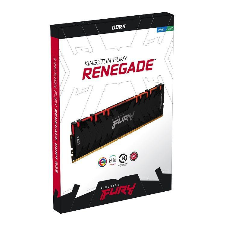 Pamięć DDR4 Kingston Fury Renegade RGB 256GB (8x32GB) 3200MHz CL16 1,35V czarna