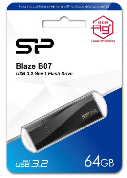 Pendrive Silicon Power Blaze B07 64GB USB 3.2 Antybakteryjny
