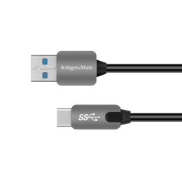 Krüger&Matz Kabel USB wtyk 3.0 - wtyk typu C 5 Gbps 1 m Kruger&Matz