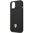 Ferrari FEHCP14SSIBBK iPhone 14 6,1" czarny/black hardcase Silicone Metal Logo