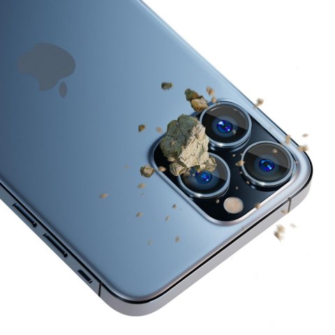 3MK Lens Protection Pro Blue | Ochrona na obiektyw aparatu do iPhone 13 Pro / 13 Pro Max z ramką montażową