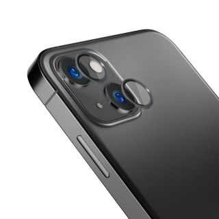 3MK Lens Protection Pro | Ochrona na obiektyw aparatu do iPhone 14 | Grafitowy z ramką montażową