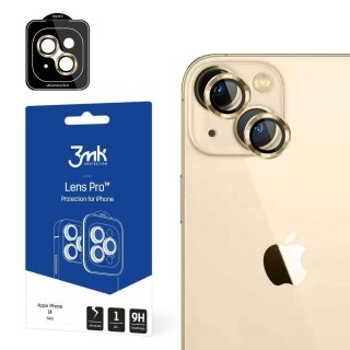 3MK Lens Protection Pro iPhone 14 6,1" złoty/gold Ochrona na obiektyw aparatu z ramką montażową 1szt.