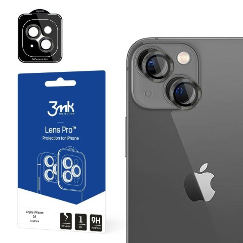 3MK Lens Protection Pro iPhone 14 Plus 6,7" grafitowy/graphite Ochrona na obiektyw aparatu z ramką montażową 1szt.