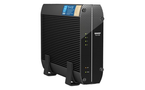 QNAP TS-410E-8G | 4-zatokowy ultracichy serwer NAS, Intel Celeron, 8GB RAM, 2x 2,5GbE RJ-45, Tower
