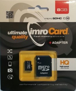 Zestaw kart pamięci IMRO 10/8G ADP (8GB; Class 10; + adapter)