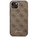 Guess GUHCP14MHG4SHW iPhone 14 Plus 6,7" brązowy/brown hard case 4G Vintage Gold Logo