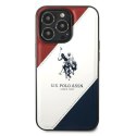 US Polo USHCP14XPSO3 iPhone 14 Pro Max 6,7" biały/white Tricolor Embossed