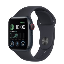 Apple Watch SE GPS + Cellular, 40 mm Koperta z aluminium w kolorze północy z paskiem sportowym w kolorze północy - regular