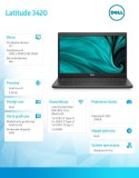 Dell Notebook Latitude 3420 Win11Pro i5-1135G7/8GB/256GB SSD/14.0 FHD/Intel Iris Xe/FgrPr/Cam & Mic/WLAN + BT/Backlit Kb/4 Cell/3Y Pr