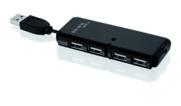 Hub USB iBOX IUHT008C 4xUSB 2.0 czarny