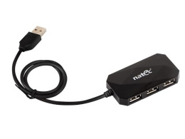 Hub USB Natec NHU-0647 LOCUST 4xUSB 2.0 czarny