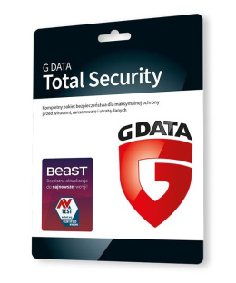 Oprogramowanie GDATA Total Security 2PC 1rok karta-klucz
