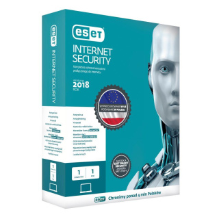 Oprogramowanie ESET Internet Security | 3 użytkowników | 12 miesięcy | BOX