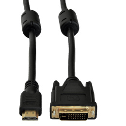 Kabel adapter Akyga AK-AV-13 DVI-D (M) (24+1) - HDMI (M) 3m czarny