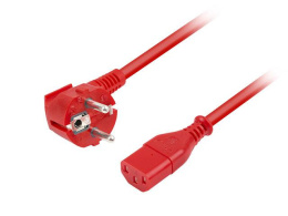 Kabel zasilający Armac CEE 7/7 -> IEC 320 C13 1,8m czerwony