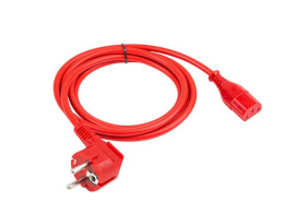 Kabel zasilający Armac CEE 7/7 -> IEC 320 C13 1,8m czerwony