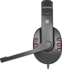 Słuchawki z mikrofonem Defender WARHEAD G-160 Gaming czarno-czerwone + GRA
