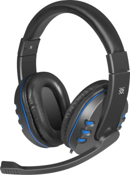 Słuchawki z mikrofonem Defender WARHEAD G-160 Gaming czarno-niebieskie + GRA