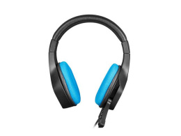 Słuchawki z mikrofonem Fury Phantom podświetlenie Gaming czarno-niebieskie