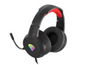 Słuchawki z mikrofonem Genesis Neon 200 RGB Gaming podświetlenie RGB czarno-czerwone