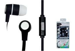 Słuchawki z mikrofonem VAKOSS SK-214K czarno-białe