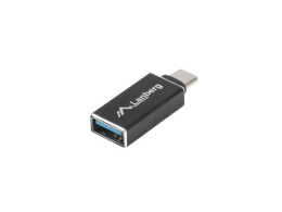 Adapter Lanberg USB type-C(F) - USB-A(F) 3.1 czarny