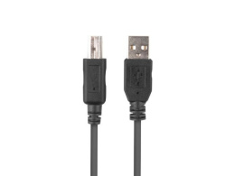 Kabel USB 2.0 Lanberg USB-A(M)->USB-B(M) 1m czarny ferryt box