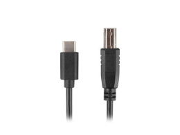 Kabel USB 2.0 Lanberg USB-C(M)->USB-B(M) 1,8m czarny