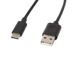 Kabel USB 2.0 Lanberg Type-C(M) - AM 1,8m czarny
