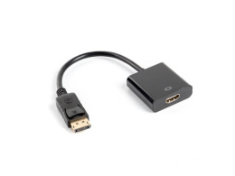 Kabel adapter Lanberg AD-0009-BK DisplayPort (M)- > HDMI (F) czarny