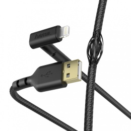 Kabel ładujący USB 2.0 Hama Data "Stand" Lightning 1,5M, czarny