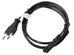 Kabel zasilający Lanberg CEE 7/16 -> IEC 320 C7 EURO (radiowy) 3m czarny