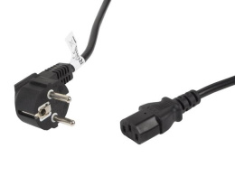 Kabel zasilający Lanberg CEE 7/7 -> IEC 320 C13 5m VDE czarny