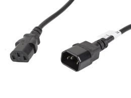 Przedłużacz kabla zasilającego Lanberg IEC 320 C13 -> C14 5m VDE czarny