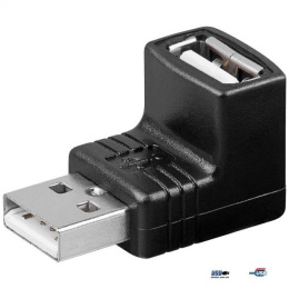 Adapter Manhattan Hi-Speed USB 2.0 A-A M/F kątowy