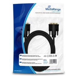 Kabel DVI MediaRange MRCS130 DVI/DVI, 3m, czarny