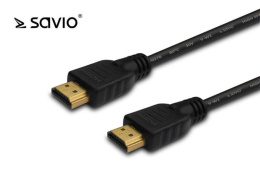 Kabel HDMI v1.4 Savio CL-121 1,8m, czarny, złote końcówki